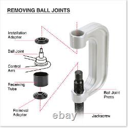 21-Piece Auto Repair Service Remover Ball Joint Press Tool Master Adapter Kit