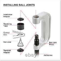 21-Piece Auto Repair Service Remover Ball Joint Press Tool Master Adapter Kit