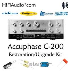 Accuphase C-200 PreAmplifier Restoration Kit repair service fix recap capacitor