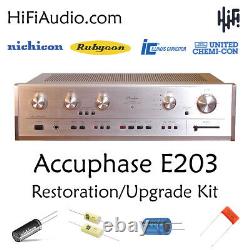 Accuphase E203 Integrated Amplifier Restoration Kit repair service fix recap