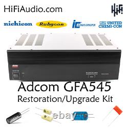 Adcom GFA-545 restoration recap service kit fix repair filter capacitor rebuild