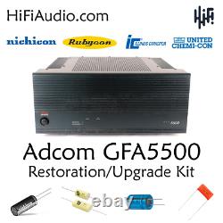 Adcom GFA-5500 amplifier amp restoration recap service kit fix repair capacitor