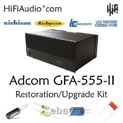 Adcom GFA-555 II amplifier recap service kit fix repair restoration capacitor