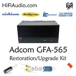 Adcom GFA-565 restoration recap service kit fix repair filter capacitor rebuild