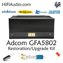 Adcom GFA-5802 amplifier amp restoration recap service kit fix repair capacitor