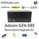 Adcom GFA-585 amplifier recap service kit fix repair restoration capacitor