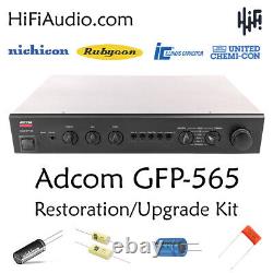 Adcom GFP-565 restoration recap service kit repair filter capacitor rebuild