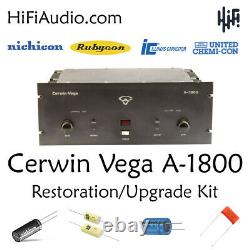 Cerwin Vega A1800 Amplifier Restoration Kit repair service fix recap capacitor
