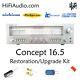 Concept 16.5 receiver rebuild restoration recap service kit fix repair capacitor