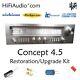 Concept 4.5 receiver rebuild restoration recap service kit repair capacitor