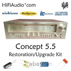 Concept 5.5 receiver rebuild restoration recap service kit fix repair capacitor