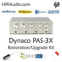 Dynaco PAS3x PAS-3x Tube PreAmp Restoration Kit repair service rebuild fix