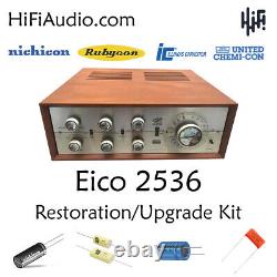 EICO 2536 restoration recap repair service rebuild kit fix filter capacitor