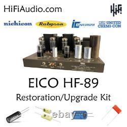 EICO HF-89 amp restoration recap repair service rebuild kit filter capacitor