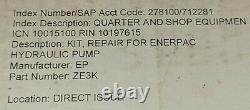 Enerpac Ze3k For Hydraulic Pump Seal Kit/genuine Service Parts/repair Kit