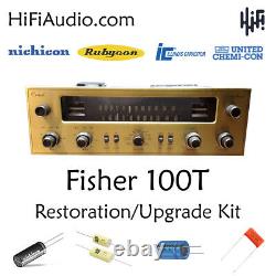 Fisher 100t receiver restoration recap repair service rebuild kit capacitor