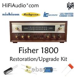 Fisher 1800 receiver restoration recap capacitor repair service rebuild kit fix