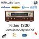 Fisher 1800 receiver restoration recap capacitor repair service rebuild kit fix