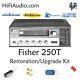 Fisher 250T receiver restoration recap repair service rebuild capacitor kit fix