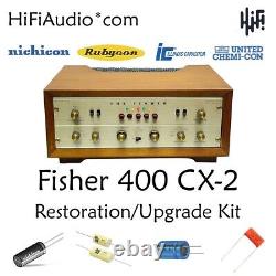 Fisher 400-CX-2 FULL restoration repair service rebuild kit capacitor