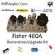 Fisher 480a amp amplifier restoration recap repair service rebuild kit fix