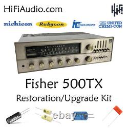 Fisher 500-TX restoration recap repair service rebuild kit fix filter capacitor