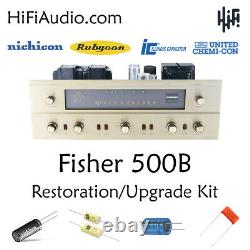 Fisher 500B receiver restoration recap repair service rebuild kit fix capacitor