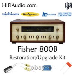 Fisher 800B receiver restoration recap repair service rebuild kit fix capacitor