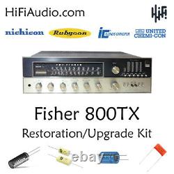 Fisher 800TX receiver restoration recap repair service rebuild kit capacitor
