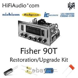 Fisher 90T tuner restoration recap repair service rebuild capacitor kit fix