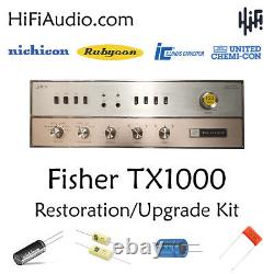 Fisher TX1000 amp amplifier restoration recap repair service rebuild kit