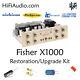Fisher X1000 amp FULL restoration recap repair service rebuild kit capacitor