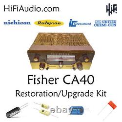 Fisher ca-40 amp amplifier restoration recap repair service rebuild kit fix