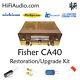 Fisher ca-40 amp amplifier restoration recap repair service rebuild kit fix