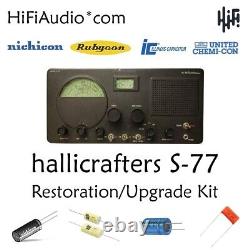 Hallicrafters S-77 radio restoration kit repair service recap capacitor rebuild