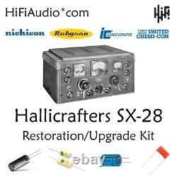 Hallicrafters SX-28 radio Restoration kit repair service recap capacitor rebuild
