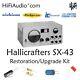 Hallicrafters SX-43 radio restoration kit repair service radio recap capacitor