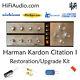 Harman Kardon Citation I restoration recap repair service rebuild capacitor kit