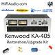 Kenwood KA-405 rebuild restoration recap service kit repair filter capacitor