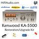 Kenwood KA-5500 rebuild restoration recap service kit repair filter capacitor