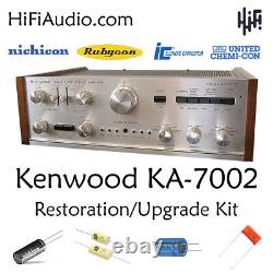 Kenwood KA-7002 rebuild restoration recap service kit repair filter capacitor