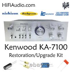 Kenwood KA-7100 rebuild restoration recap service kit repair filter capacitor