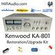 Kenwood KA-801 rebuild restoration recap service kit repair filter capacitor