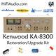 Kenwood KA-8300 rebuild restoration recap service kit repair filter capacitor