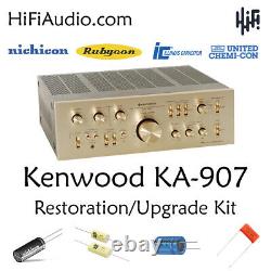 Kenwood KA-907 rebuild restoration recap service kit repair filter capacitor