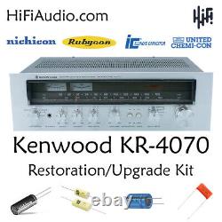 Kenwood KR-4070 rebuild restoration recap service kit repair filter capacitor