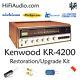 Kenwood KR-4200 rebuild restoration recap service kit repair filter capacitor
