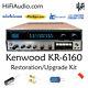 Kenwood KR-6160 rebuild restoration recap service kit repair filter capacitor
