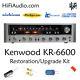 Kenwood KR-6600 rebuild restoration recap service kit repair filter capacitor