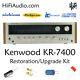Kenwood KR-7400 rebuild restoration recap service kit repair filter capacitor